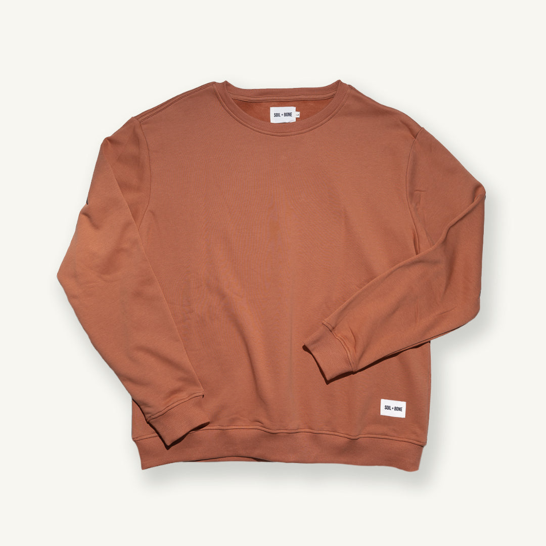 The Flinders Crewneck - Red Brick