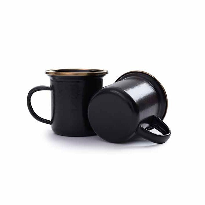 Barebones Enamel Espresso Cup - Charcoal - Soil + Bone