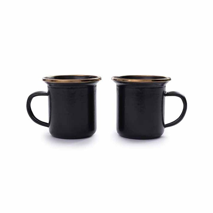Barebones Enamel Espresso Cup - Charcoal - Soil + Bone