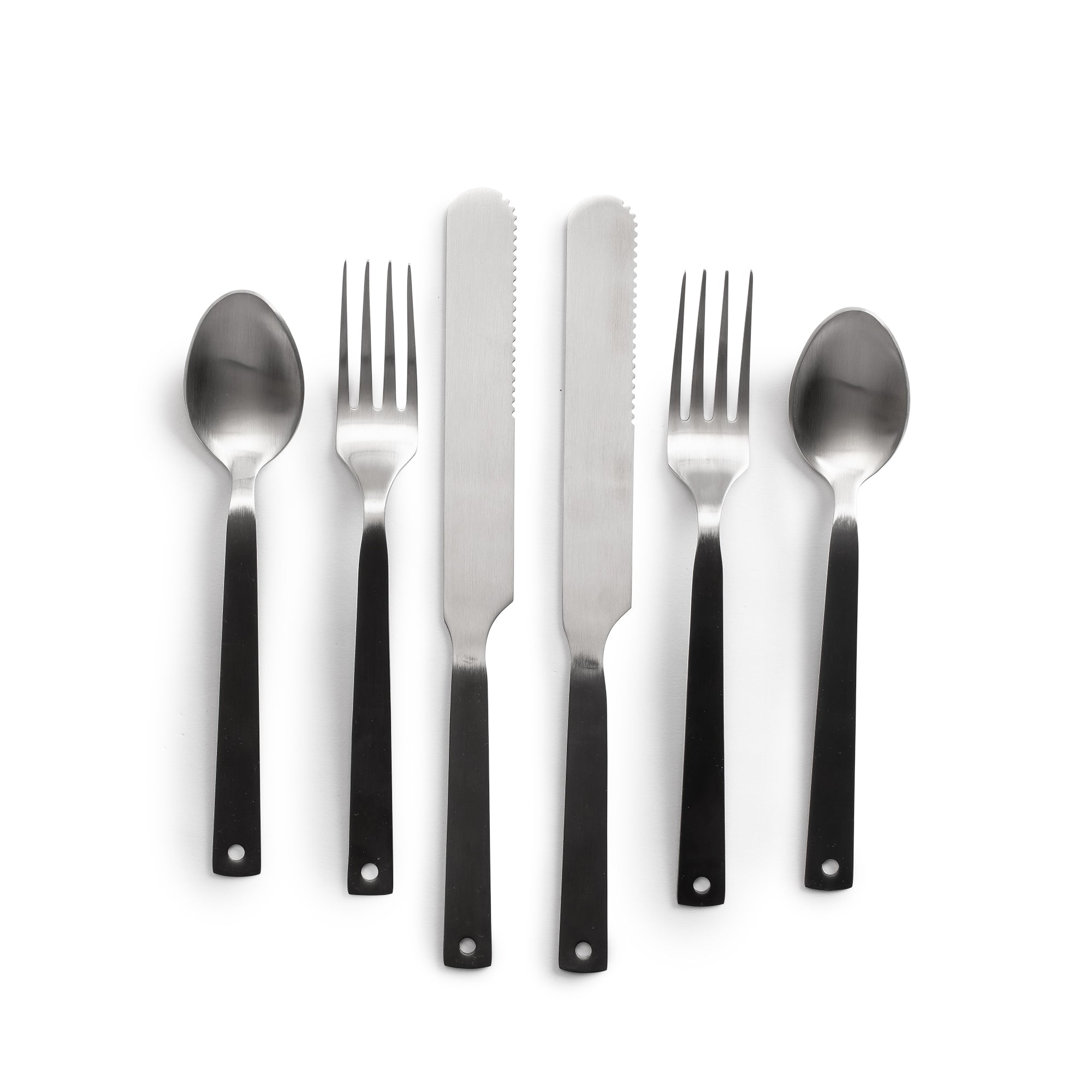 Barebones Flatware Set - Soil + Bone