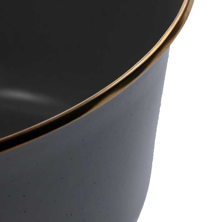 Barebones Enamel Mixing Bowls - Slate Grey - Soil + Bone