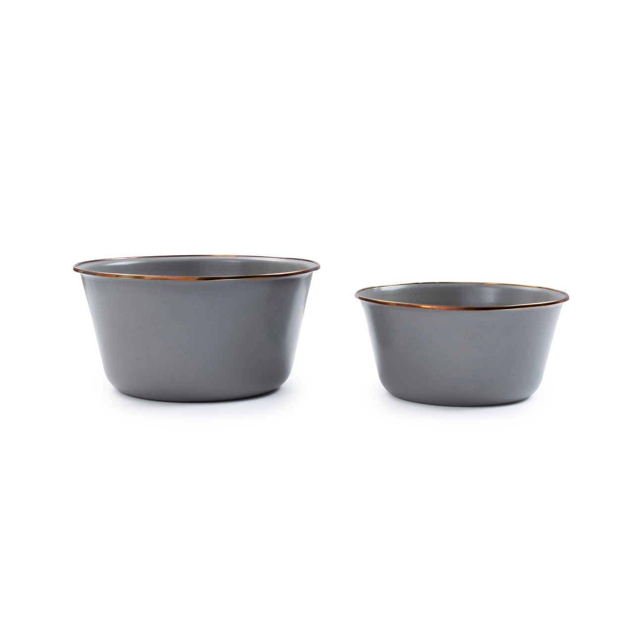 Barebones Enamel Mixing Bowls - Slate Grey - Soil + Bone