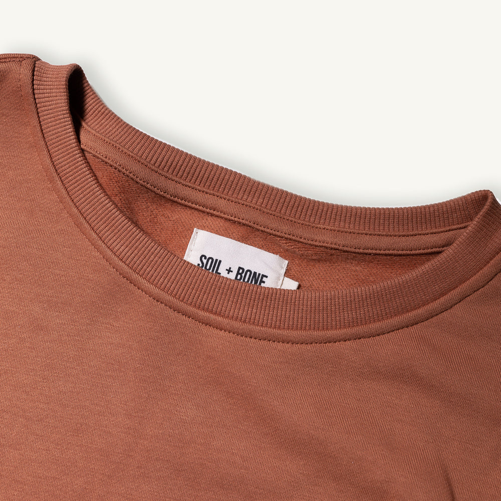 The Flinders Crewneck - Red Brick