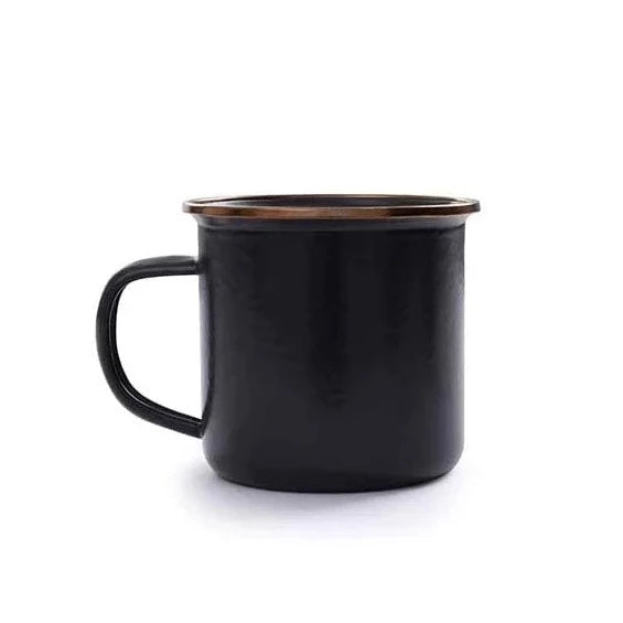 Barebones Enamel Cup - Charcoal - Soil + Bone