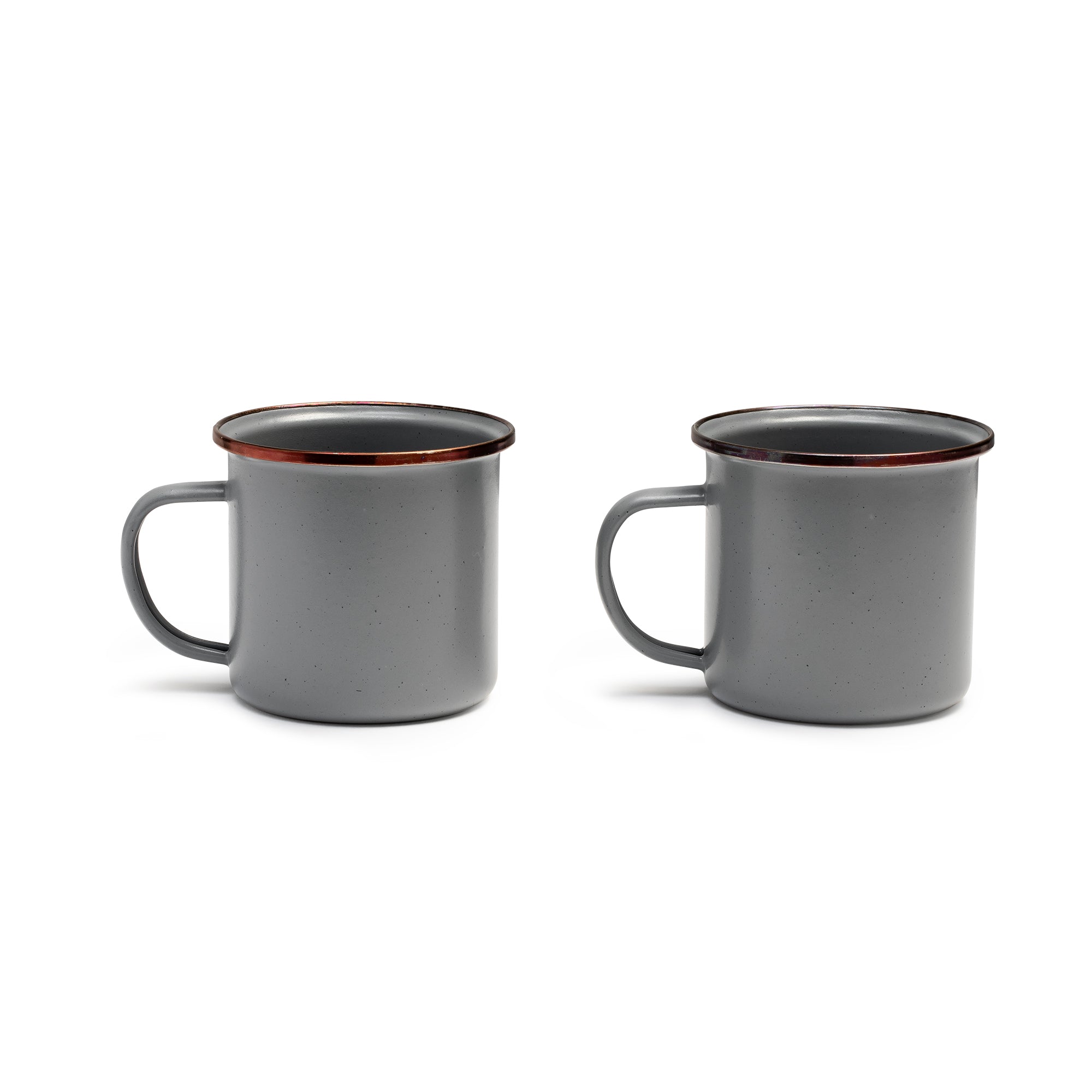 Barebones Enamel Cup - Slate Grey - Soil + Bone