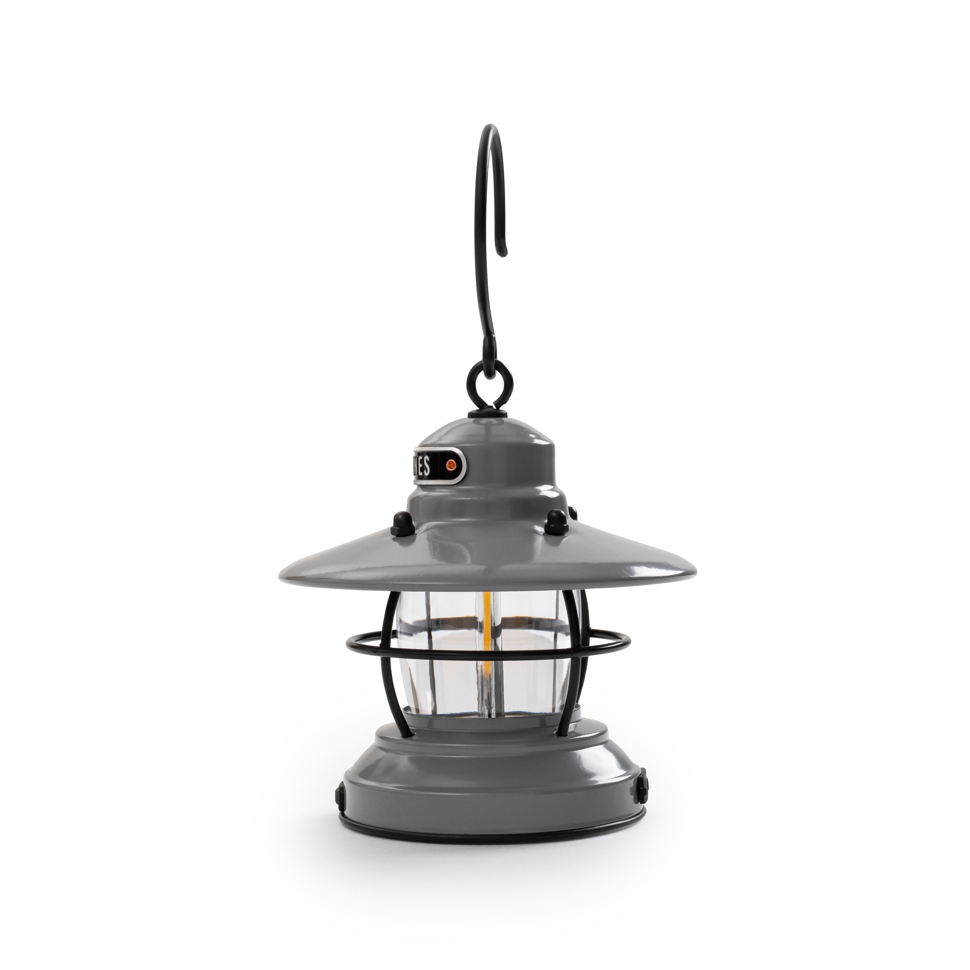 Barebones Edison Mini Lantern - Slate Grey - Soil + Bone