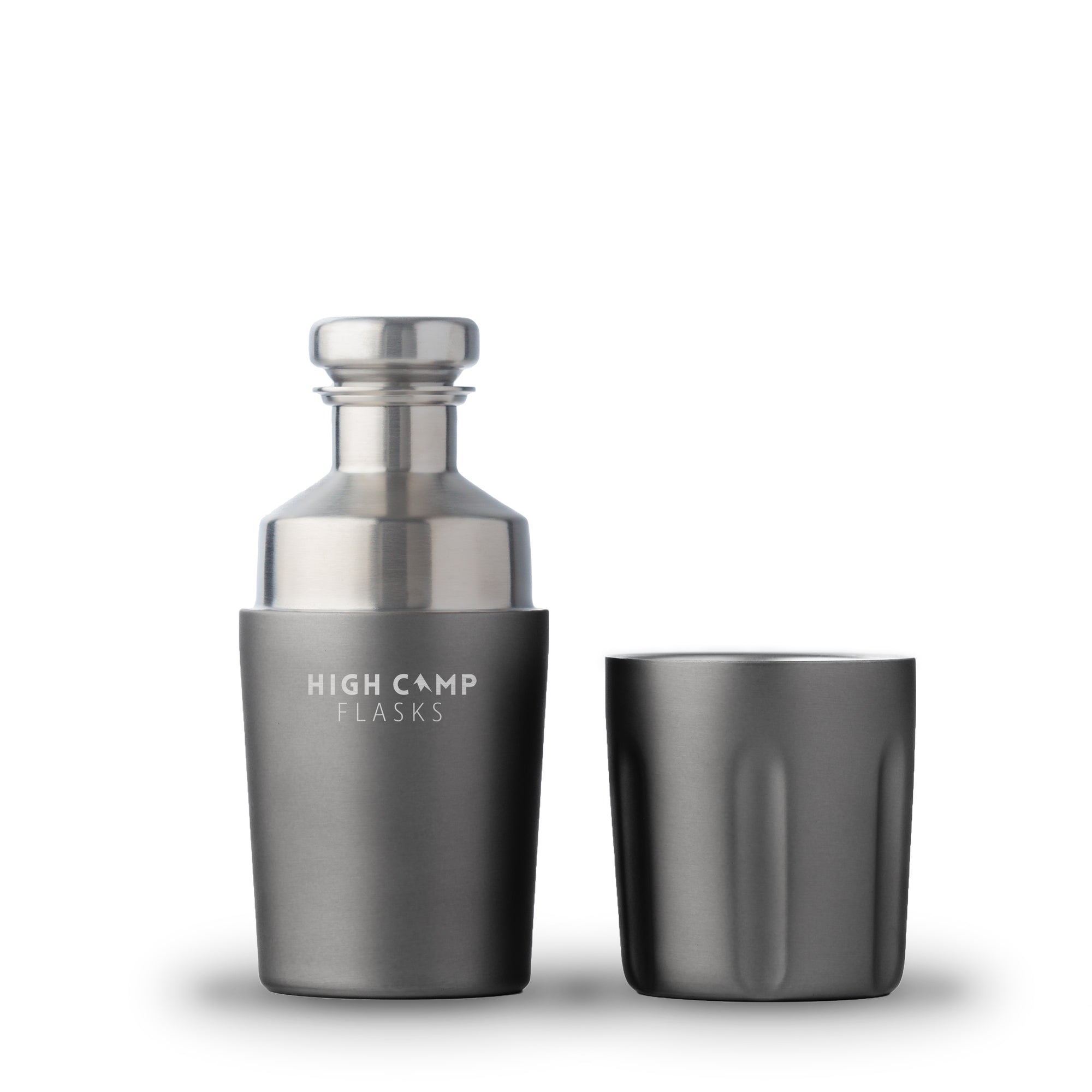 High Camp Flask Firelight 375 Flask - Gunmetal - Soil + Bone